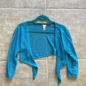 Girl's Size 14 JUSTICE Bright Blue Knit Sweater